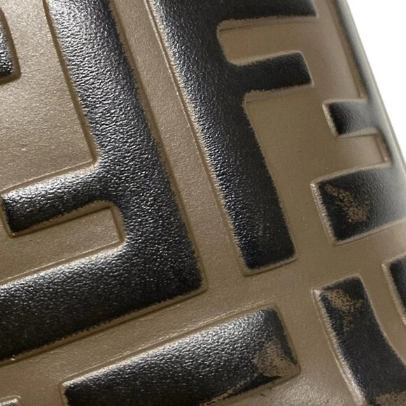 Auth FENDI Mon Tresor 8BS010 Brown Black Leather Handbag - Picture 11 of 16